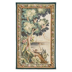 Tapisserie française verticale ancienne des années 1900