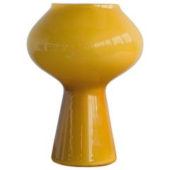 Lampada da tavolo a fungo in vetro di Murano di Massimo Vignelli per Venini