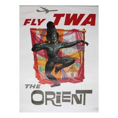 1955 TWA - The Orient Original Vintage Poster