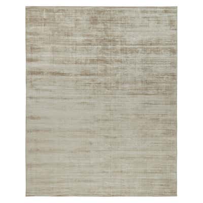 Rug and Kilim’s Modern Rug in Solid Beige For Sale at 1stDibs