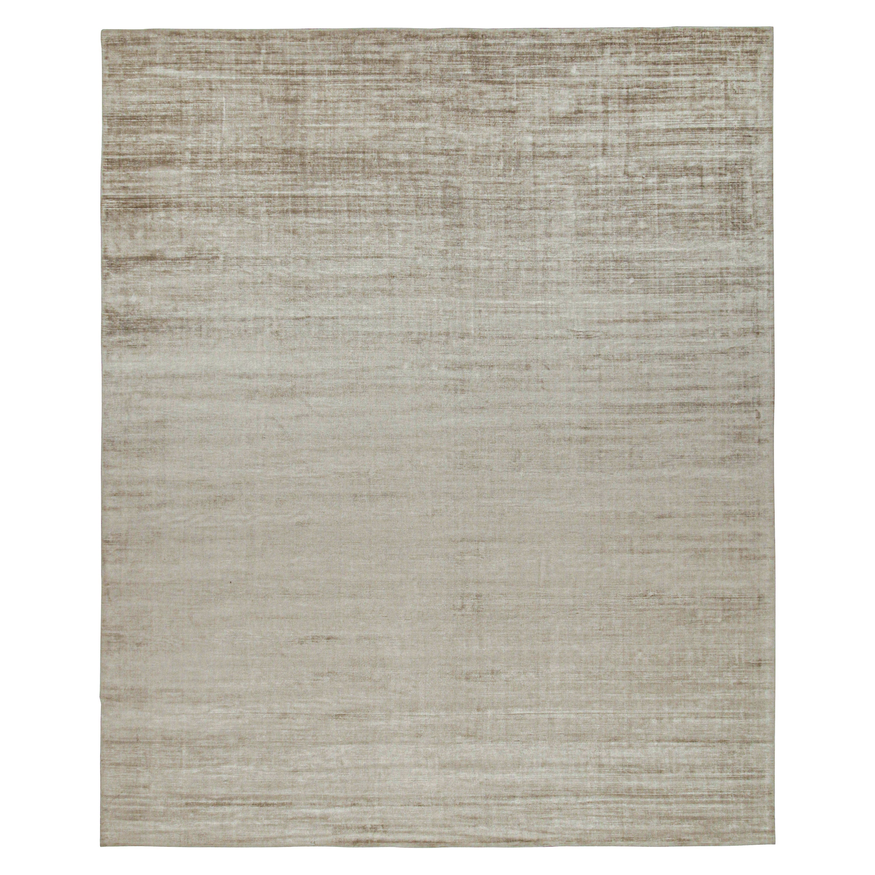 Moderner Teppich von Rug & Kilim in massivem Beige