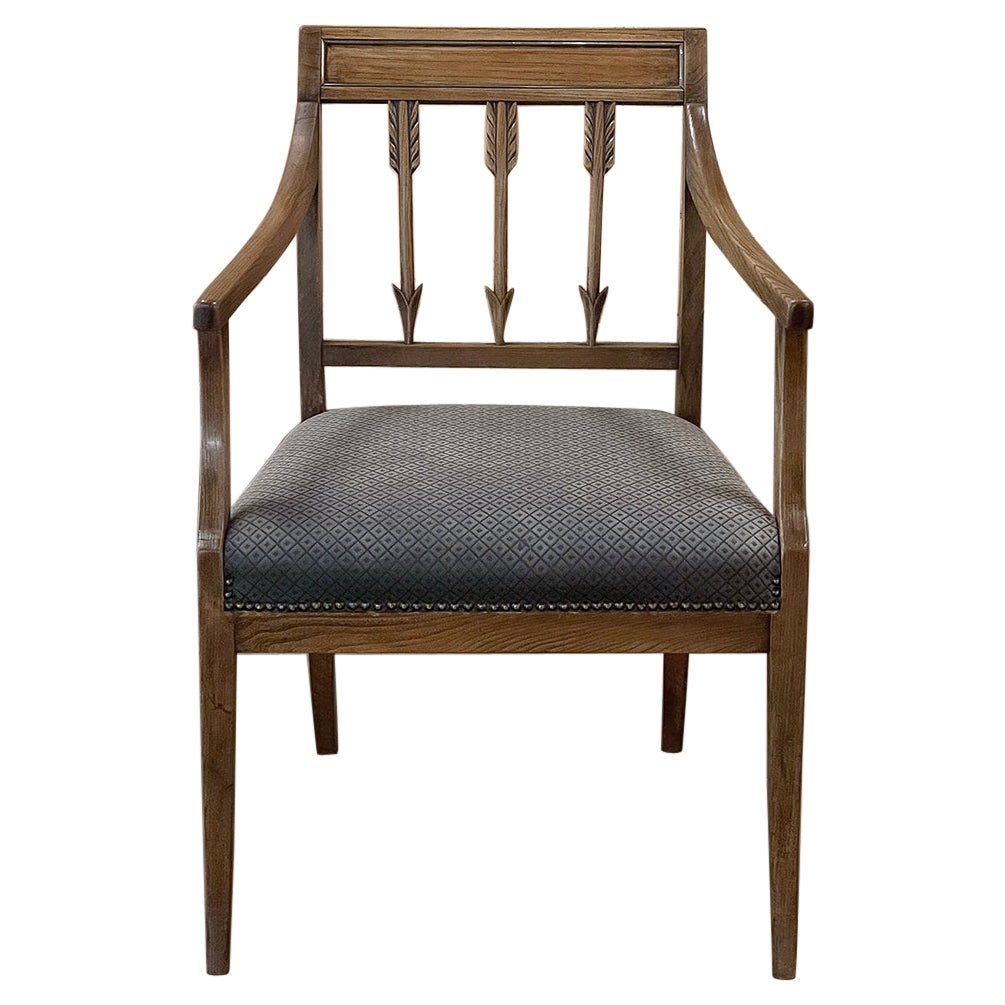 Antique French Directoire Armchair For Sale