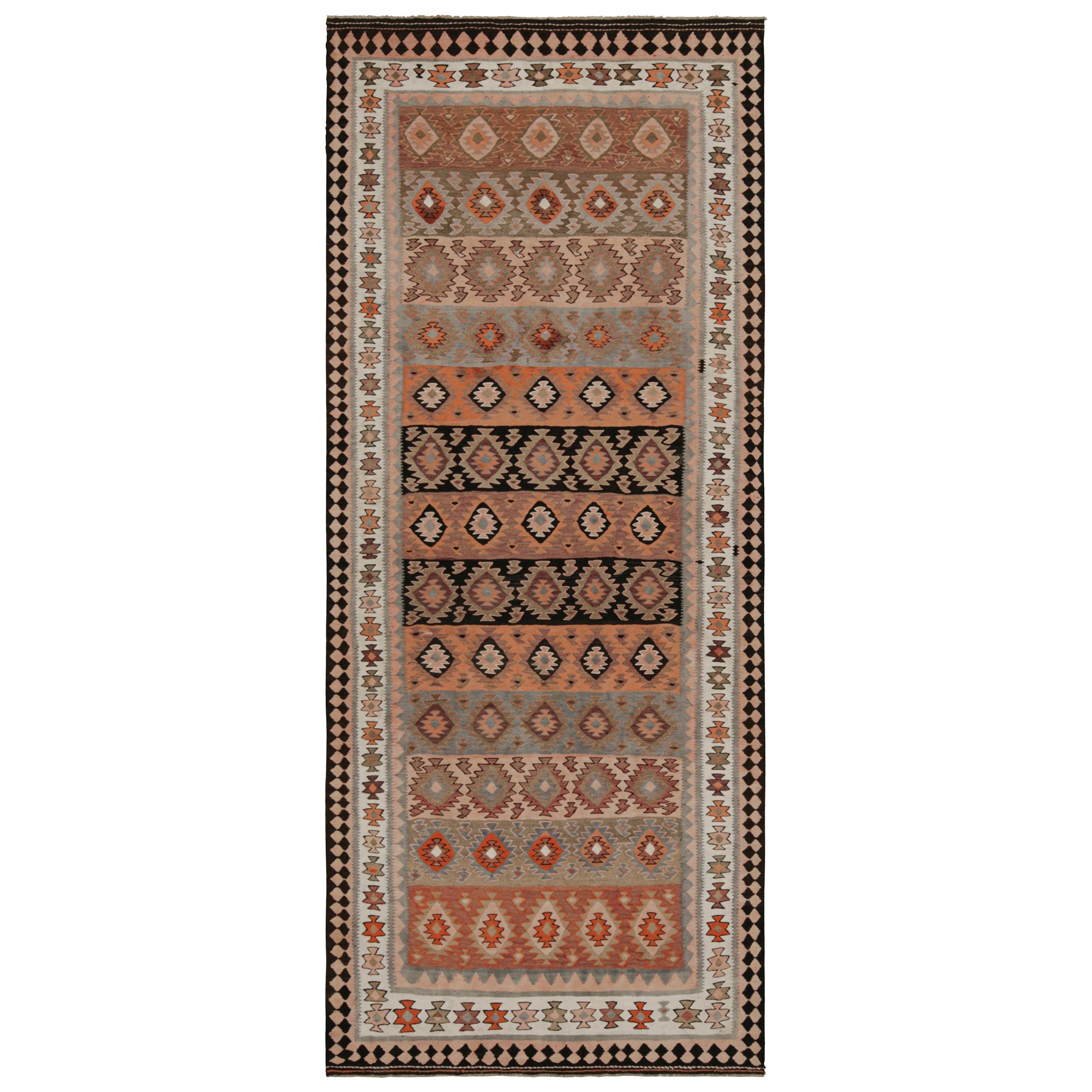 Vintage Afghan Tribal Kilim with Polychromatic Patterns by Rug & Kilim