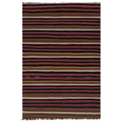 Vintage Afghan Tribal Kilim Teppich, mit Streifen, von Rug & Kilim