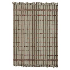 Vintage Afghani tribal Kilim Textural Rug, with Stripes, from Rug & Kilim