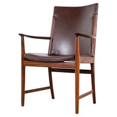 Rosewood & Leather Arm Chair by Kai Lyngfeldt Larsen