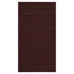 Tapis Kilim tribal afghan vintage, avec rayures horizontales, de Rug & Kilim