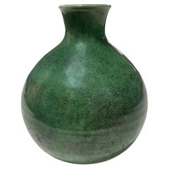 Brother Thomas Bezanson Signed Benedictine Monk Studio Pottery Glazed Art Vase