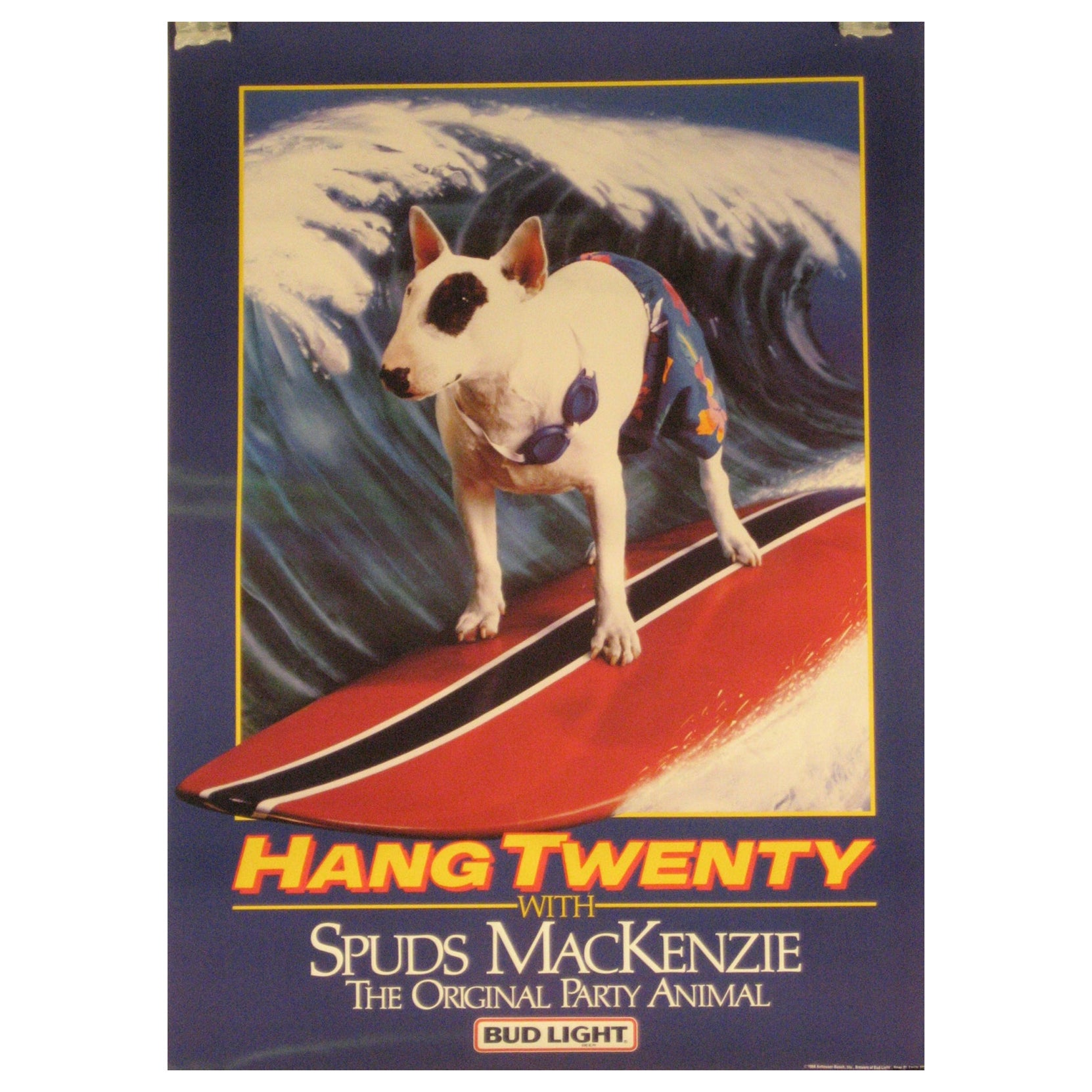Hang Twenty with Spuds MacKenzie, Bud Light For Sale