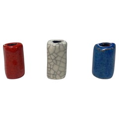Doyle Lane California Studio Pottery Mid-Century Modern Ceramic Three Bead Set
