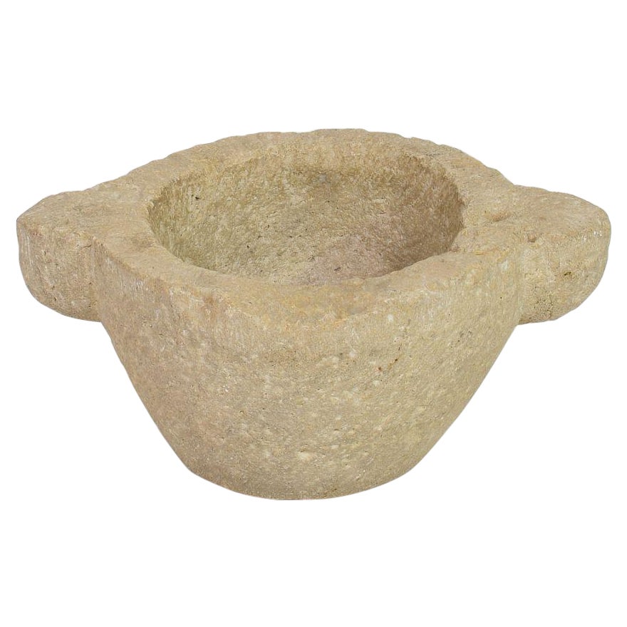 18th-19th Century, French Limestone Mortar For Sale