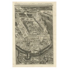 Antique Print of the Grand Mogol's Royal Palace 