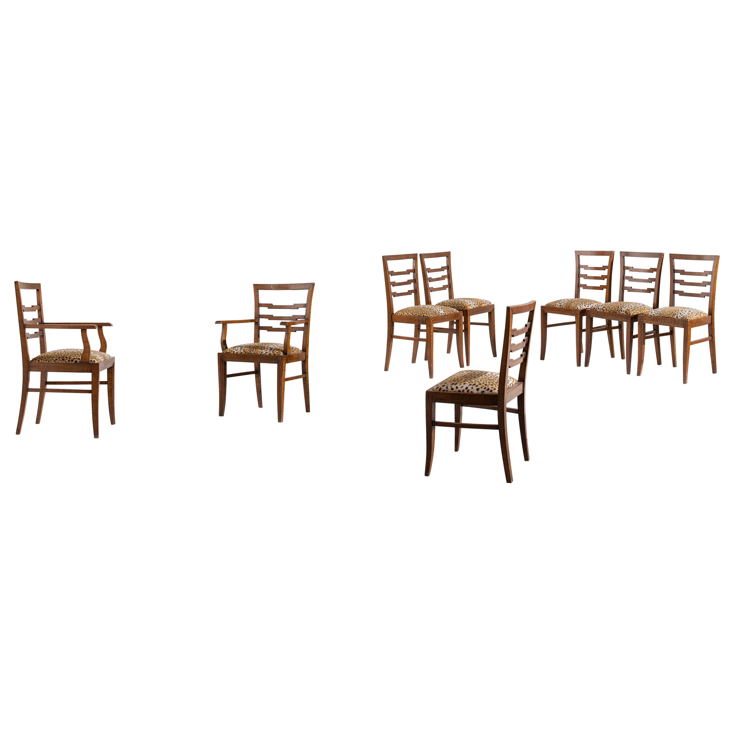 1940s Dining Chairs attributed to Gio Ponti, Italy For Sale