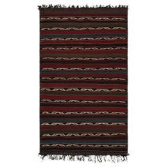 Afghani-Stammes-Kelim-Teppich aus Afghani, Vintage, mit roten und blauen Streifen, von Rug & Kilim