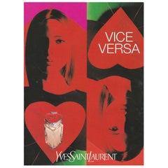 1999 Yves Saint Laurent - Vice Versa Original Vintage Poster