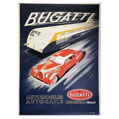1970 Bugatti Original Vintage Poster