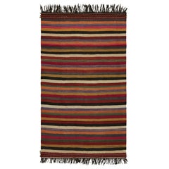 Vintage Afghani tribal Kilim runner rug, with Stripes, from Rug & Kilim