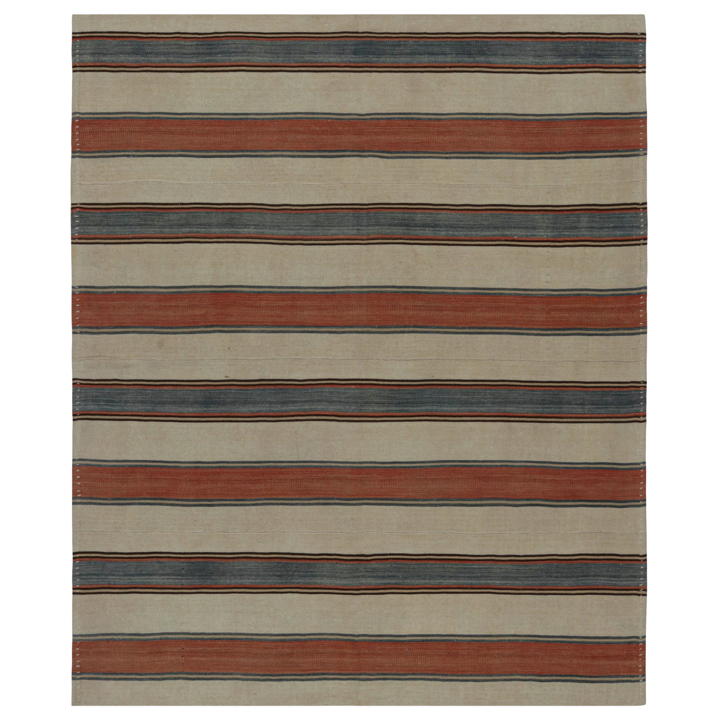Vintage Afghani tribal Kilim rug, with Stripes, from Rug & Kilim For Sale