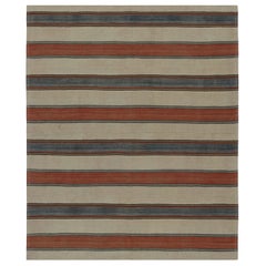 Tapis Kilim tribal afghan vintage, avec rayures, de Rug & Kilim