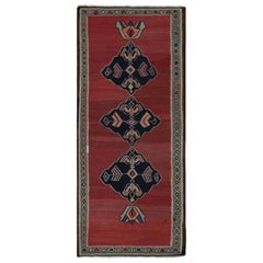Vintage Afghani tribal Kilim rug with Open Field and Medallions from Rug & Kilim
