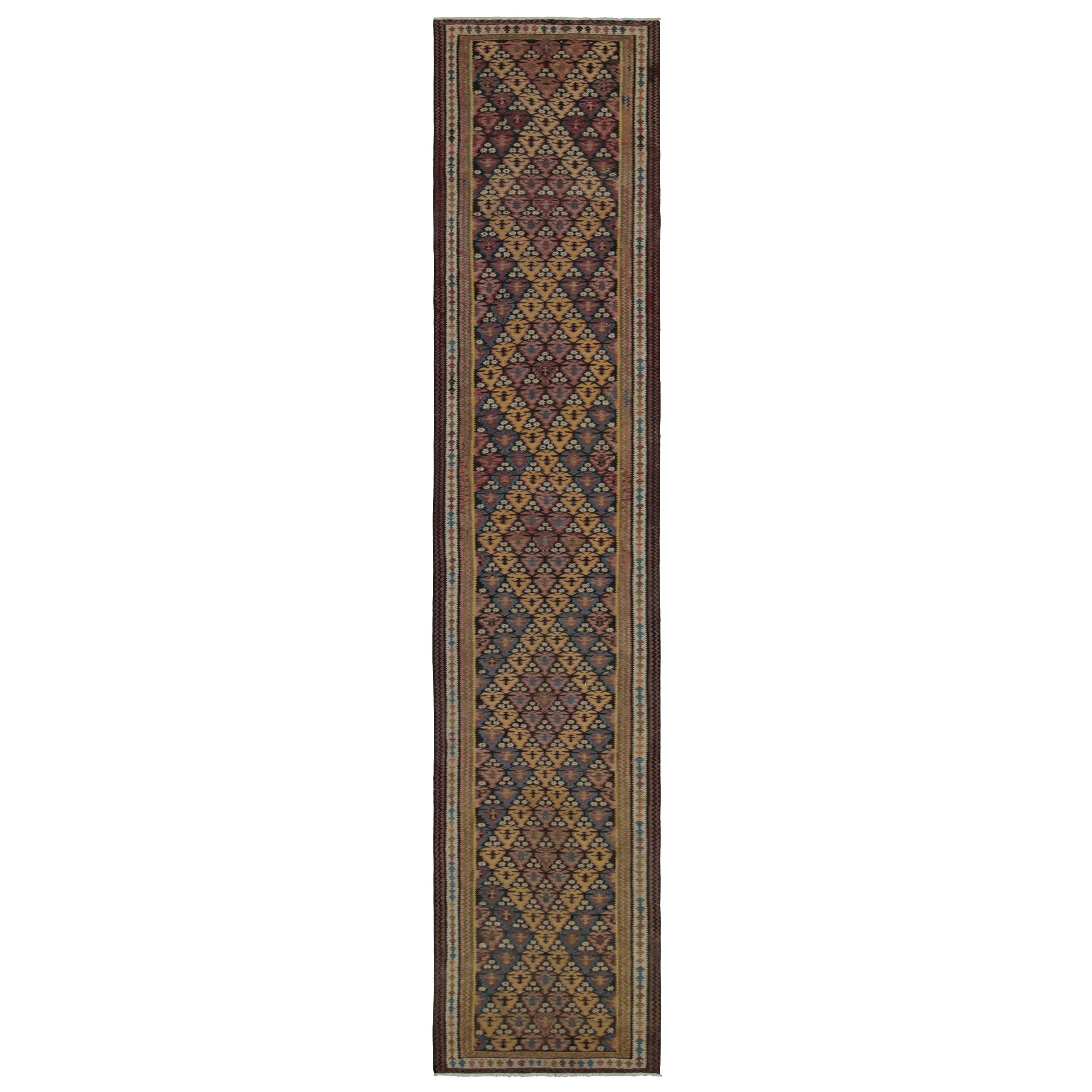 Vintage Persian Tribal Kilim and Extra-long Runner Rug, from Rug & Kilim For Sale