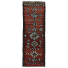 Tapis de couloir Kilim afghan tribal vintage, avec médaillons, de Rug & Kilim