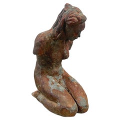 Late 20th Century Nude Figure Sculpture, Unsigned