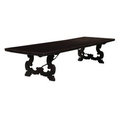 Massive Italian Trestle Dining Table