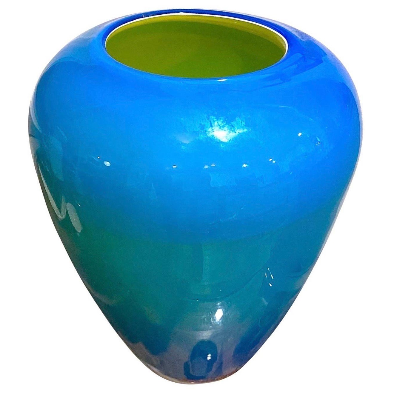 Large Glass Vase Design Anja Kjaer for Holmegaard Royal Copenhagen For Sale