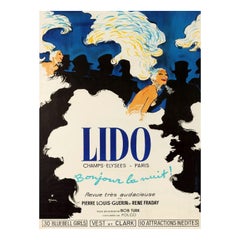 1973 Lido Bonjour La Nuit Original Vintage Poster