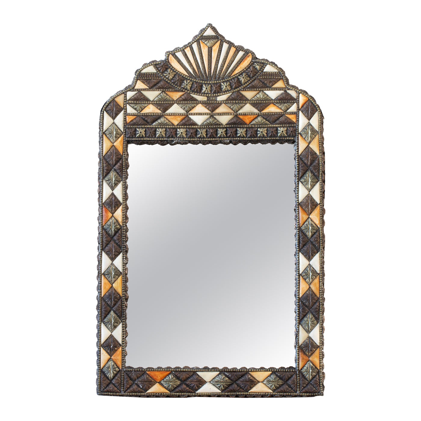 1950s Inlaid Moroccan Mirror