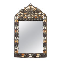 Miroir marocain marqueté des années 1950