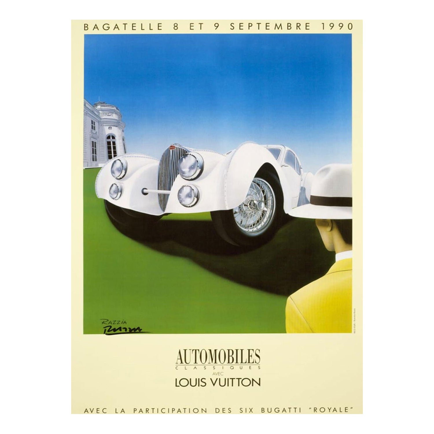 1990 Louis Vuitton Bagatelle 1990 - Razzia Original Vintage Poster For Sale  at 1stDibs