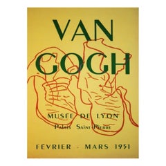 1951 Vincent Van Gogh - Musee de Lyon Original Vintage Poster