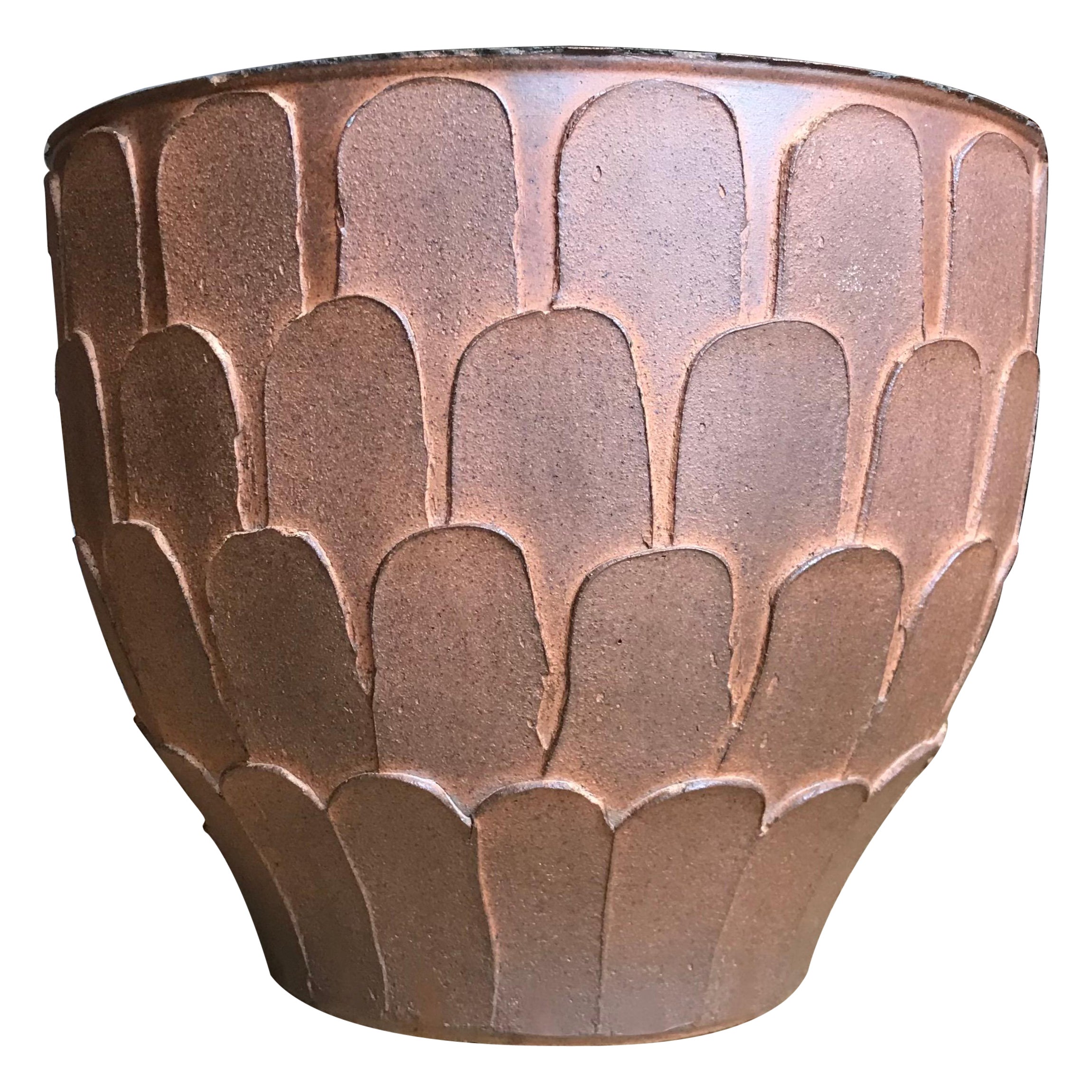 David Cressey Pro/Artisan Stoneware 'Leaf' Planter 