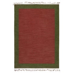 Midcentury Swedish Flat Weave Rug by Erik Lundberg