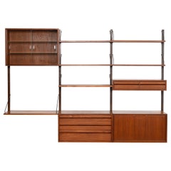 Scandinavian modular wall unit by Poul Cadovius for Royal System