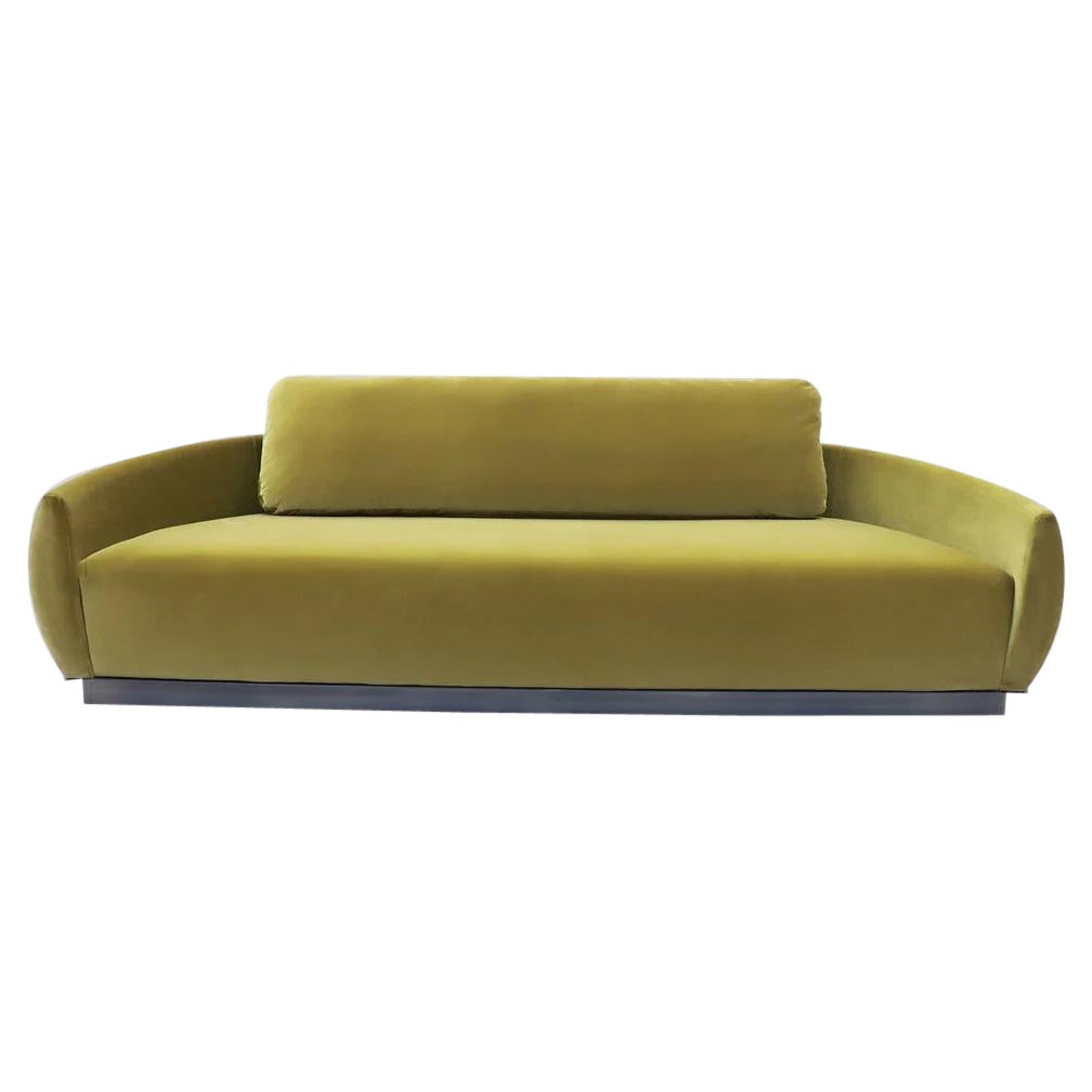 Egge Green Sofa by Atra Design For Sale