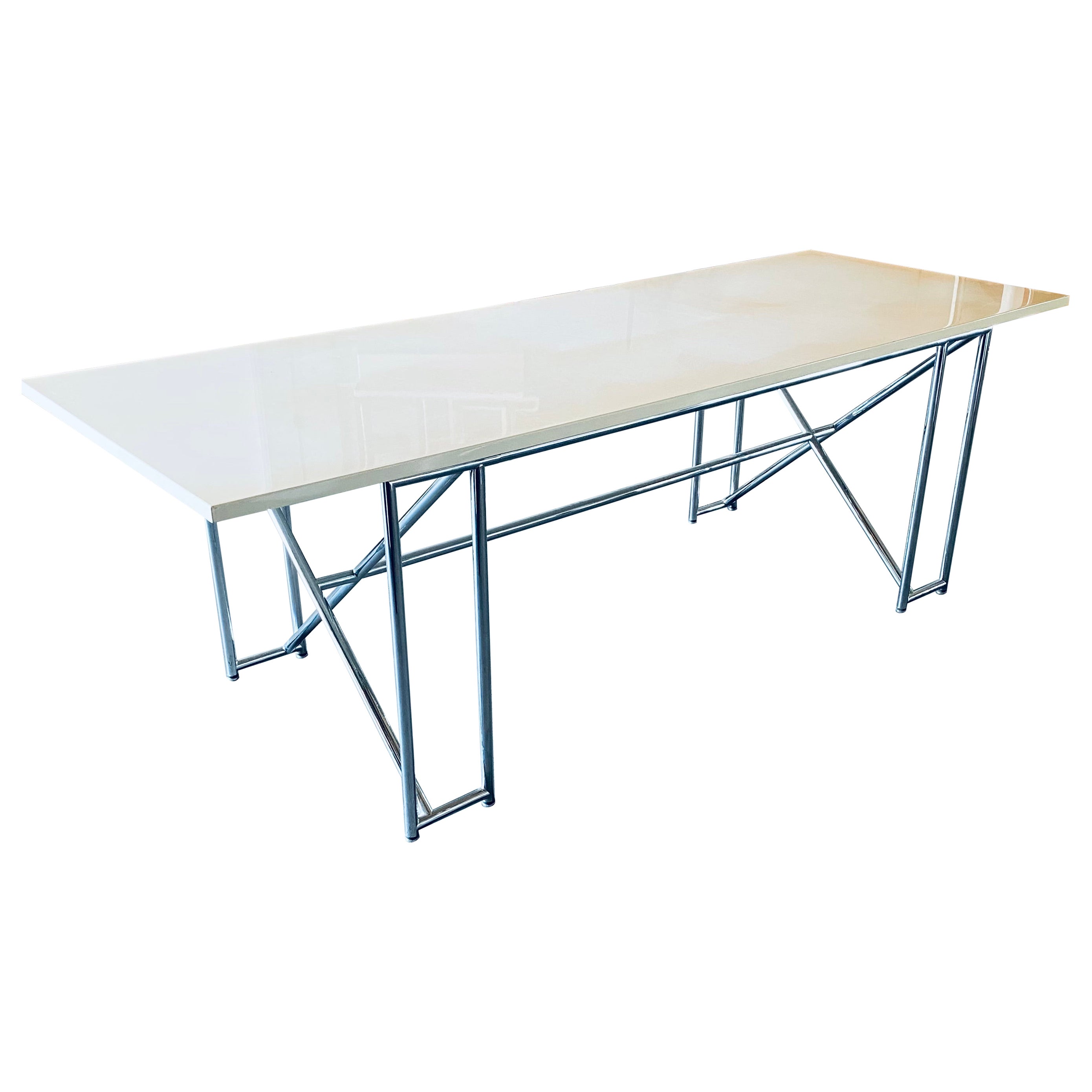 Eileen Gray Double X Table from Classicon For Sale
