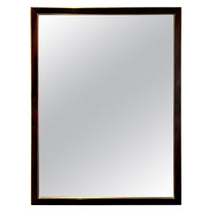 Art Deco Rosewood and Bronze Mirror