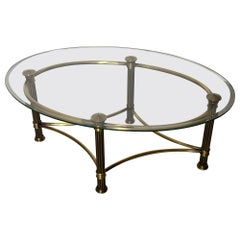 Vintage Hollywood Regency Coffe Table 1980s