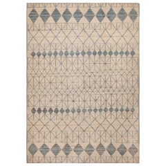 Nazmiyal Collection Geometric Design Central Asian Rug. 10 ft 2 in x 14 ft 3 in