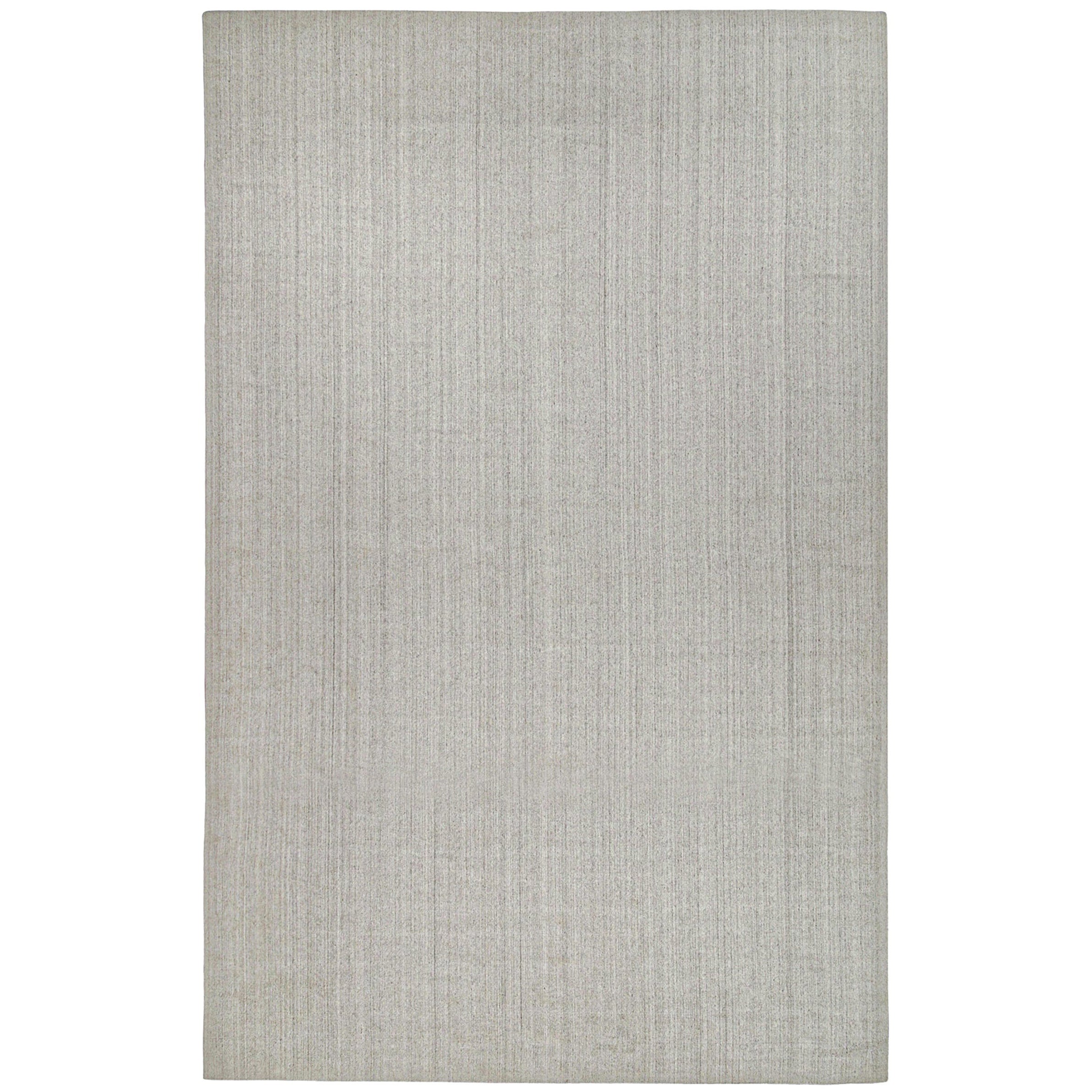 Rug & Kilim's Modern Rug in Solid Gray and Off-White Striae (tapis moderne en gris uni et rayures blanc cassé)