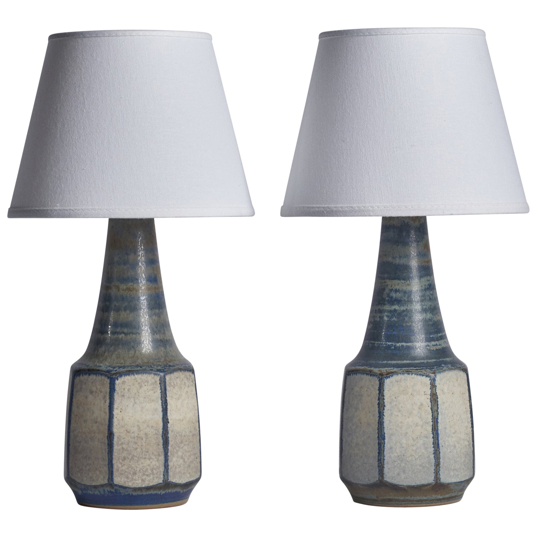 Marianne Starck, Table Lamps, Stoneware, Denmark, 1960s For Sale