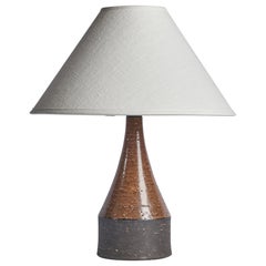 Bo Bergström, Table Lamp, Stoneware, Sweden, 1960s