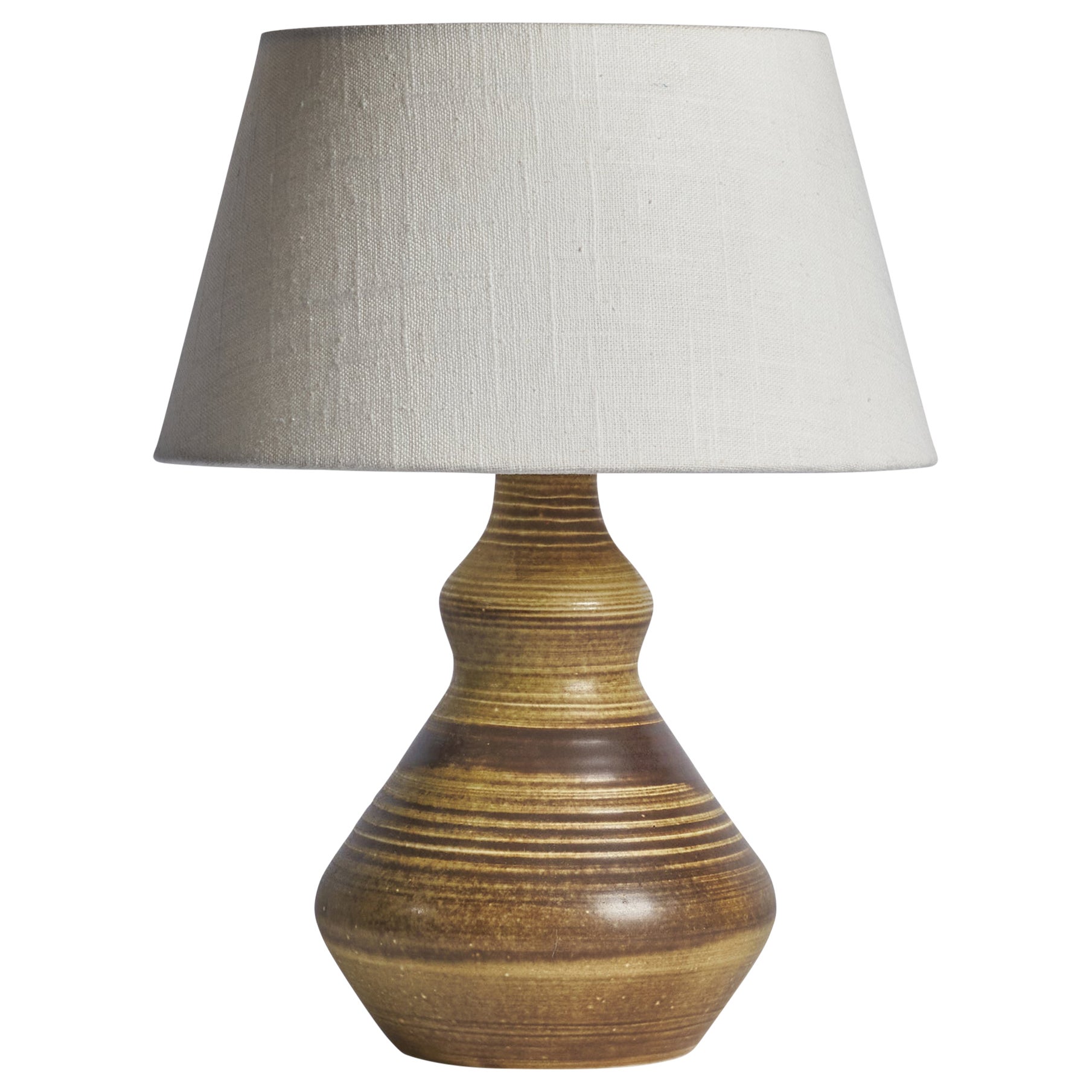 Lampe de bureau Astrid Nordgren, grès, Norvège, 1979