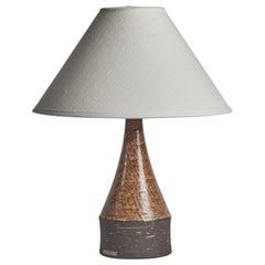 Bo Borgström, Table Lamp, Stoneware, Sweden, 1960s