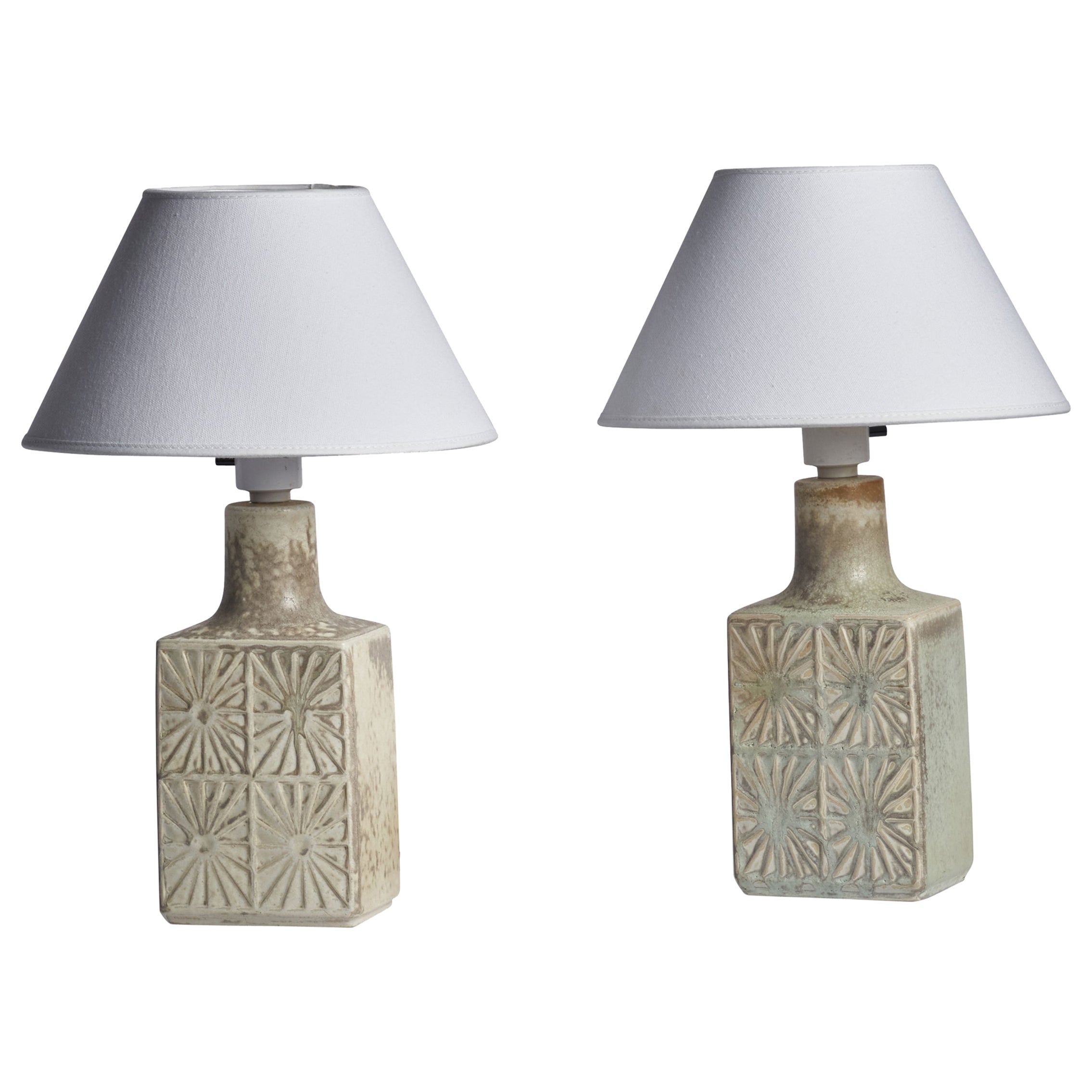 Desiree, Table Lamps, Stoneware, Denmark, 1960s For Sale