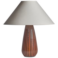 Ingrid Atterberg, Lampada da tavolo, Terracotta, Svezia, anni '50