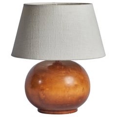Lampada da tavolo di design svedese, Wood, Svezia, anni '1950